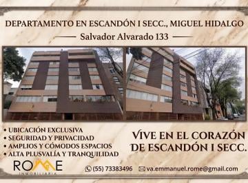 Departamento de 3 habitaciones, Miguel Hidalgo · Departamento en Venta en Escandón L Secc. a Pasos de Condesa y Av Patriotismo