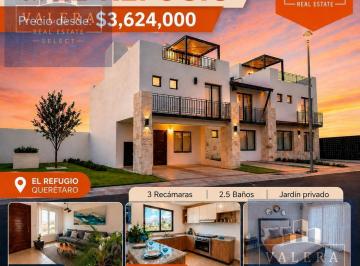 Casa en condominio · 3 Recámaras · 2 Estacionamientos · Casa en Venta en Residencial El Refugio, Querétaro