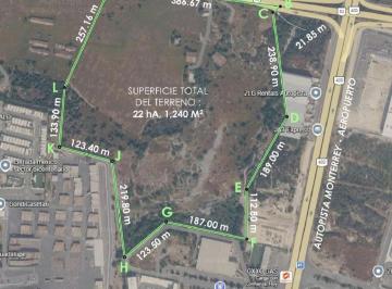 Terreno / Lote · 220000m² · Terreno en Venta 22 Hectáreas Industrial Guadalupe Nuevo León.