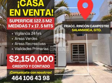 Casa de 3 habitaciones, Salamanca · Casa en Venta, Fracc. Rincon Campestrre, Salamanca, Guanajuato