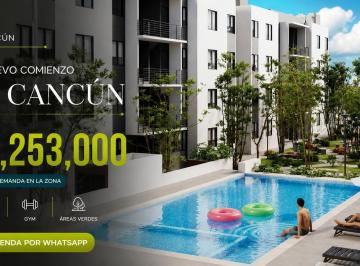 Departamento · 80m² · 3 Recámaras · 1 Estacionamiento · Departamento en Venta Cancun 3 Habitaciones con Alberca a Minutos del Mar