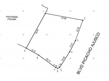 Terreno / Lote · 2060m² · Terreno en Venta Picacho Ajusco Junto a Chedrahui