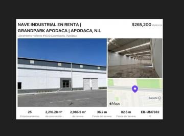 Bodega comercial , Apodaca · Bodega en Renta en Grandpark, Apodaca, Nuevo León