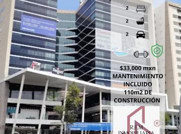 Departamento · 110m² · 2 Recámaras · 2 Estacionamientos · Destrena Extraordinario Departamento en Renta en Santa Fe, The Point México