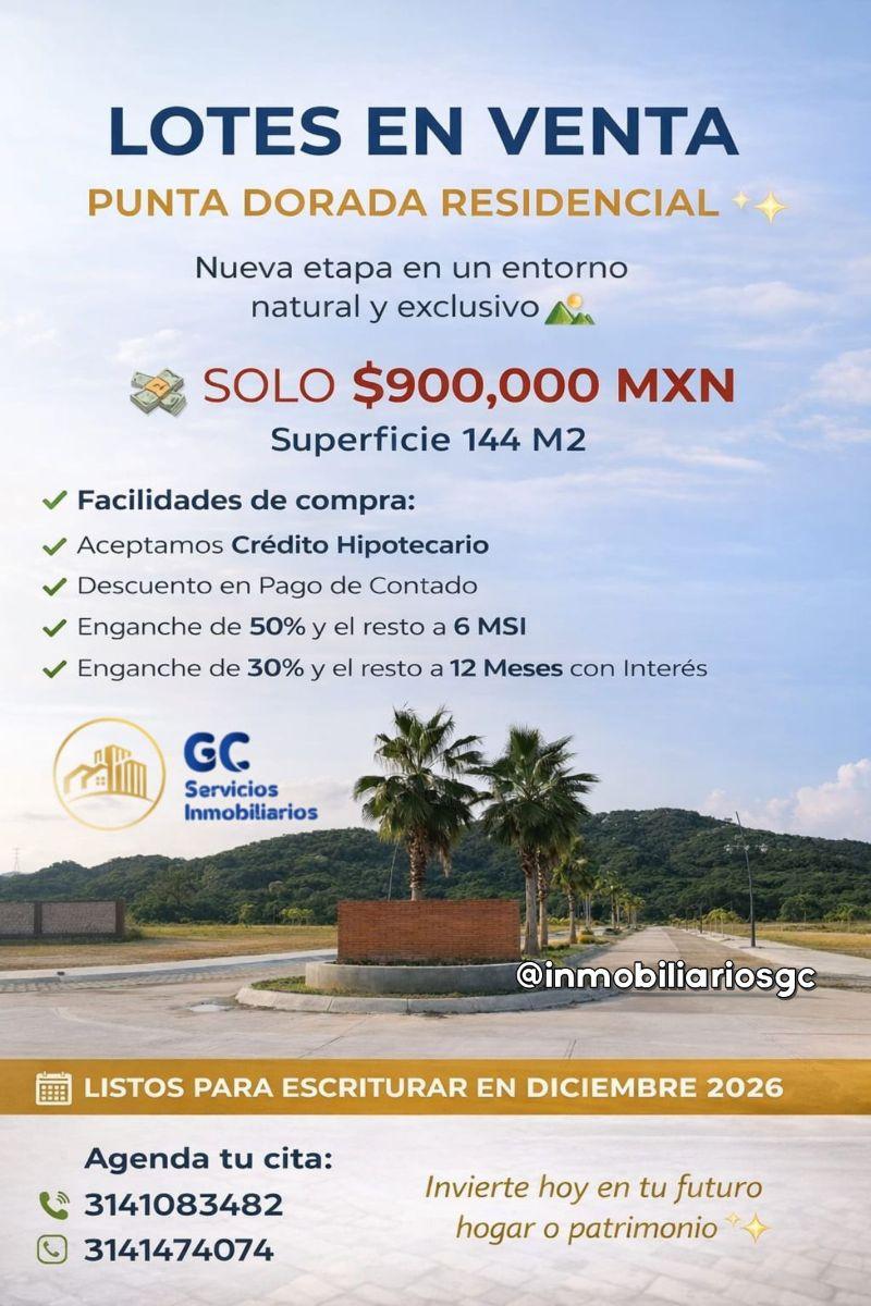 Lotes Residenciales en Punta Dorada, a Unos m de Colegio Campo Verde y La Utem