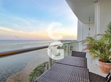 Departamento · 168m² · 3 Recámaras · 1 Estacionamiento · Departamento en Renta en Cancún en Torre Península Amueblado con Vista Al Mar Caribe