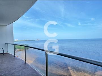 Departamento · 168m² · 3 Recámaras · 1 Estacionamiento · Departamento en Renta en Cancún en Torre Península Amueblado con Vista Al Mar Caribe