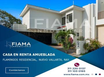 Casa de 5 habitaciones, Bahía de Banderas · Casa en Renta Amueblada en Flamingos Residencial, Nuevo Vallarta, Nayarit.