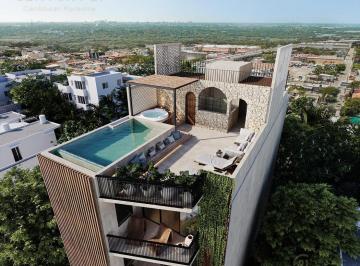 Departamento · 75m² · 2 Recámaras · Departamento de 2 Recamaras en Venta en Centro de Playa del Carmen Cerca de La Quinta Av P4042
