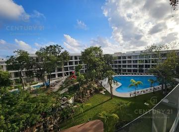 Departamento · 57m² · 1 Recámara · 1 Estacionamiento · Estudio en Venta The Leaf Playacar | 4 Albercas, Casa Club y Pet Friendly | P4354