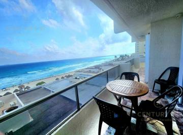 Departamento · 110m² · 2 Recámaras · 1 Estacionamiento · Departamento 2 Recamaras en Renta Frente Al Mar | Villas Marlin Cancun | C4121
