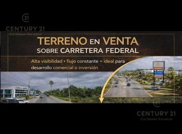 Terreno / Lote · 25000m² · Terreno de 25,000 m² Comercial–industrial en Venta Sobre Blvd Playa del Carmen – Zona Xcalacoco P4552