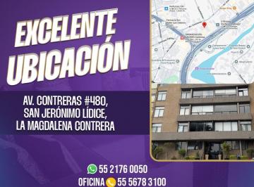 Departamento de 2 habitaciones, La Magdalena Contreras · San Jeronimo Lidice Amplio Depto