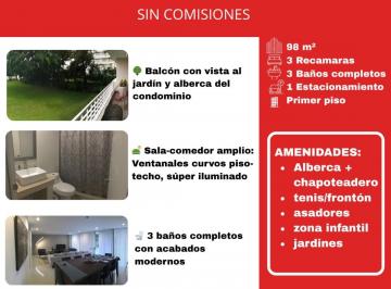 Departamento de 3 habitaciones, Cuernavaca · Seguridad, Hermosos Espacios, Tranquilodad