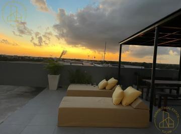 Departamento · 250m² · 2 Recámaras · 1 Estacionamiento · Renta Penthouse Aldea Zama en 2 Niveles con 2 Recamaras