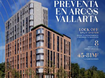 Departamento de 2 habitaciones, Guadalajara · Departamento en Preventa en Arcos Vallarta | Lock - Off | 3 Min de La Minerva