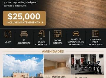 Departamento de 2 habitaciones, Cuauhtémoc · Estrena Departamento a Minutos de Reforma y Polanco