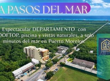 Departamento · 62m² · 1 Recámara · 1 Estacionamiento · Departamento Ideal Para Renta Vacacional, Ubicado en Puerto Morelos