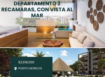 Departamento · 76m² · 2 Recámaras · 1 Estacionamiento · Venta Departamento Vista Al Mar