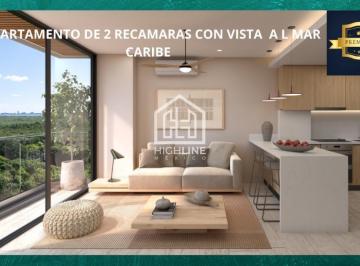 Departamento · 114m² · 2 Recámaras · 1 Estacionamiento · Departamento en Venta de 2 Recamaras en Cancún