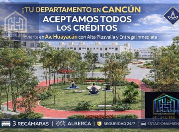 Departamento · 80m² · 3 Recámaras · 1 Estacionamiento · “invierte en Cancún | Departamento de 3 Recamaras con Alta Plusvalía y Ubicación Premium”