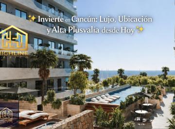 Departamento · 145m² · 3 Recámaras · 2 Estacionamientos · Invierte en Cancún: Departamentos de Lujo con Vista Al Mar y Alta Plusvalía