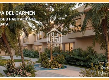 Casa · 122m² · 3 Recámaras · Oportunidad! Casa de 3 Recámaras con Alberca Privada en Playa del Carmen. Amenidades.