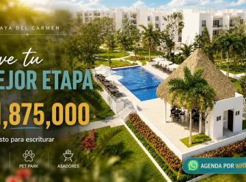 Departamento · 84m² · 2 Recámaras · 1 Estacionamiento · Departamento en Venta – Playa del Carmen – 2 Recámaras – Alberca y Pet Park