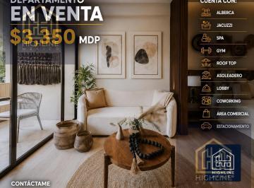 Departamento · 43m² · 1 Recámara · 1 Estacionamiento · Departamento en Venta en Playa del Carmen 1 Recamara con Alberca, Gimnasio, Spa, Jacuzzi, Lobby