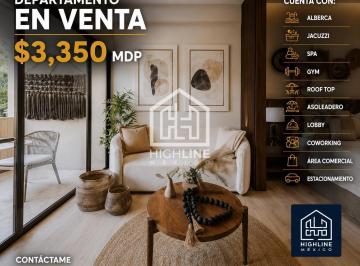 Departamento · 43m² · 1 Recámara · 1 Estacionamiento · Departamento en Venta en Playa del Carmen 1 Recamara con Alberca, Gimnasio, Spa, Jacuzzi, Lobby