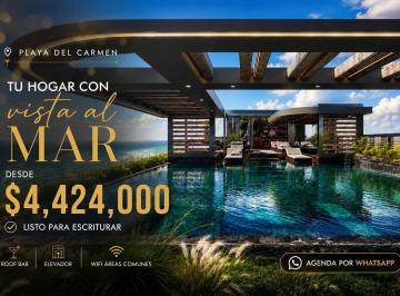 Departamento · 55m² · 2 Recámaras · 1 Estacionamiento · Departamento en Venta – Playa del Carmen – 2 Recámaras – Rooftop y Alberca
