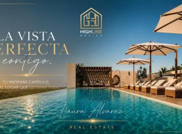 Departamento · 57m² · 1 Recámara · 1 Estacionamiento · Loft en Venta Cancun con Rooftop y Financiamiento Hasta 15 Años Directo