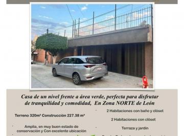 Casa de 4 habitaciones, León · Casa de un Piso con 320 m² de Superficie de Terreno y 4 Recámaras en Venta en Colonia Panorama