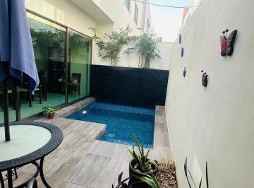 Casa · 195m² · 2 Recámaras · 2 Estacionamientos · Casa en Renta Amueblada con Alberca, Res. Arbolada Cancú, Coldwell Banker