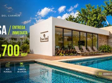 Casa · 171m² · 3 Recámaras · 2 Estacionamientos · Casa en Venta | Playa del Carmen | 3 Habitaciones | Alberca