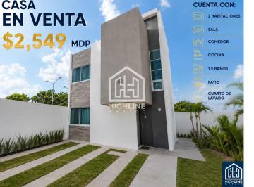 Casa · 97m² · 3 Recámaras · 1 Estacionamiento · Casa en Playa del Carmen 3 Recamaras 2.5 Baños Alberca Dog Park Gimnasio Juegos Infantiles