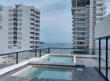 Departamento · 96m² · 2 Recámaras · 1 Estacionamiento · Departamento Nuevo Venta - Renta con Alberca Vista Al Mar y Rooftop, 2 Recamaras Climatizado