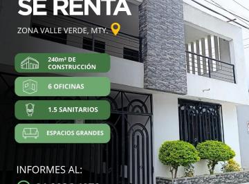 Oficina de 6 habitaciones, Monterrey · Oficina en Renta con 6 Oficinas y Áreas Comunes