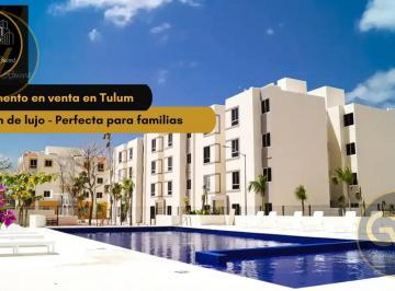 Departamento · 50m² · 2 Recámaras · 1 Estacionamiento · Departamento Venta de 2 Habitaciones en Tulum, Precio de Oportunidad