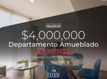 Departamento · 59m² · 1 Recámara · 1 Estacionamiento · Departamento Amueblado en Venta en Colonia Americana Guadalajara | Airbnb | Torre Vibranta