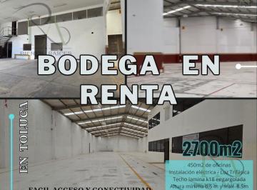 Bodega comercial · 2700m² · Bodega en Renta de 2700 m² en Toluca, Méx.