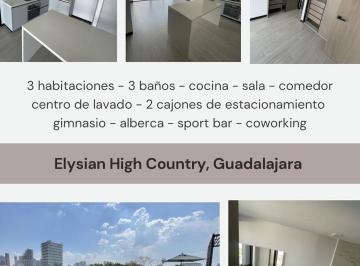 Departamento de 3 habitaciones, Guadalajara · Departamento en Renta – Torre Elysian | Av Américas