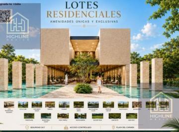 Terreno / Lote · 180m² · Lotes Exclusivos en Playa del Carmen Desde $1,743,840 Casa Club, Alberca, Gym Profesional, Pet Park