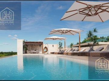 Departamento · 45m² · 1 Recámara · 1 Estacionamiento · Depafrtamento en Venta Cancun 1 Habitacion con Rooftop Prvado y Casa Club