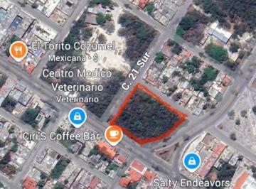 Terreno / Lote , Cozumel · Terreno Subdividido en Dos Fracciones Sobre Av Zamna