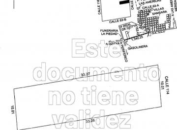 Terreno / Lote , Mérida · Terreno en Venta en Merida - Calle Pavimentada - Dzityá - en El Norte