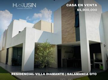 Casa · 347m² · 3 Recámaras · 2 Estacionamientos · Casa en Venta, Residencial Villa Diamante. Salamanca, Gto.
