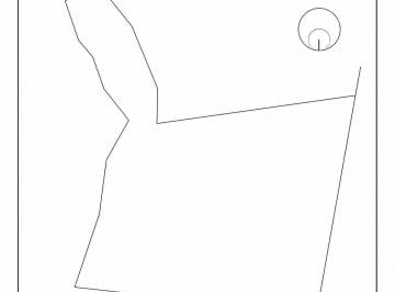 Croquis del terreno · Terreno en Venta Cercano a La Presa de Santa Catarina