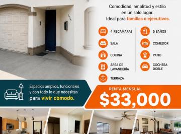 Casa de 4 habitaciones, Saltillo · Renta de Casa en Saltillo. totalmente Amueblada