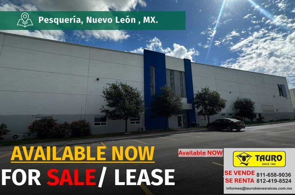 Nave Industrial en Venta y Renta de 10,973 m&sup2; Pesquería, N. L. Mx.